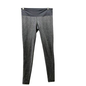 Under Armour‎ Active Leggings Womens M Gray Textured Full Length Yoga Gym